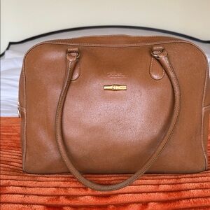 Longchamp Brown Leather Shoulder Bag